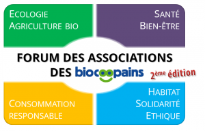 Logo forum des associations Biocoopains 2014
