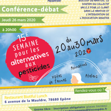 Conférence-débat sur les pesticides et nano-particules, les SDHI, les « PIG »