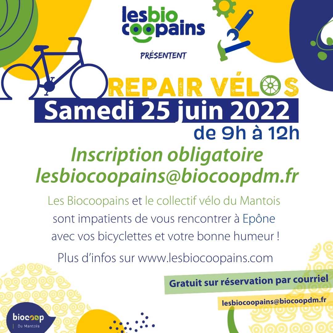 Atelier Repair Vélos : samedi 25 juin 9h-12h
