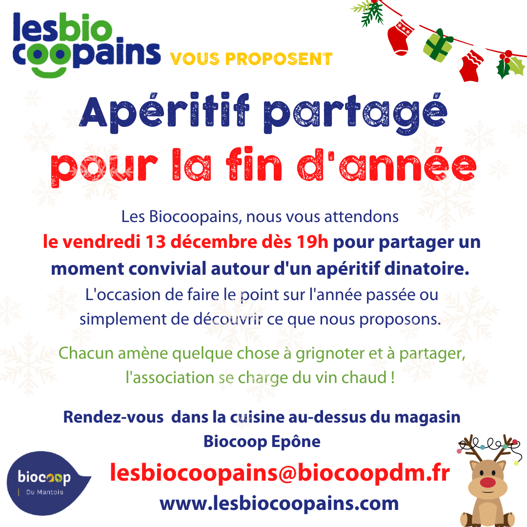 Vendredi 13 décembre : Apéritif de Noël