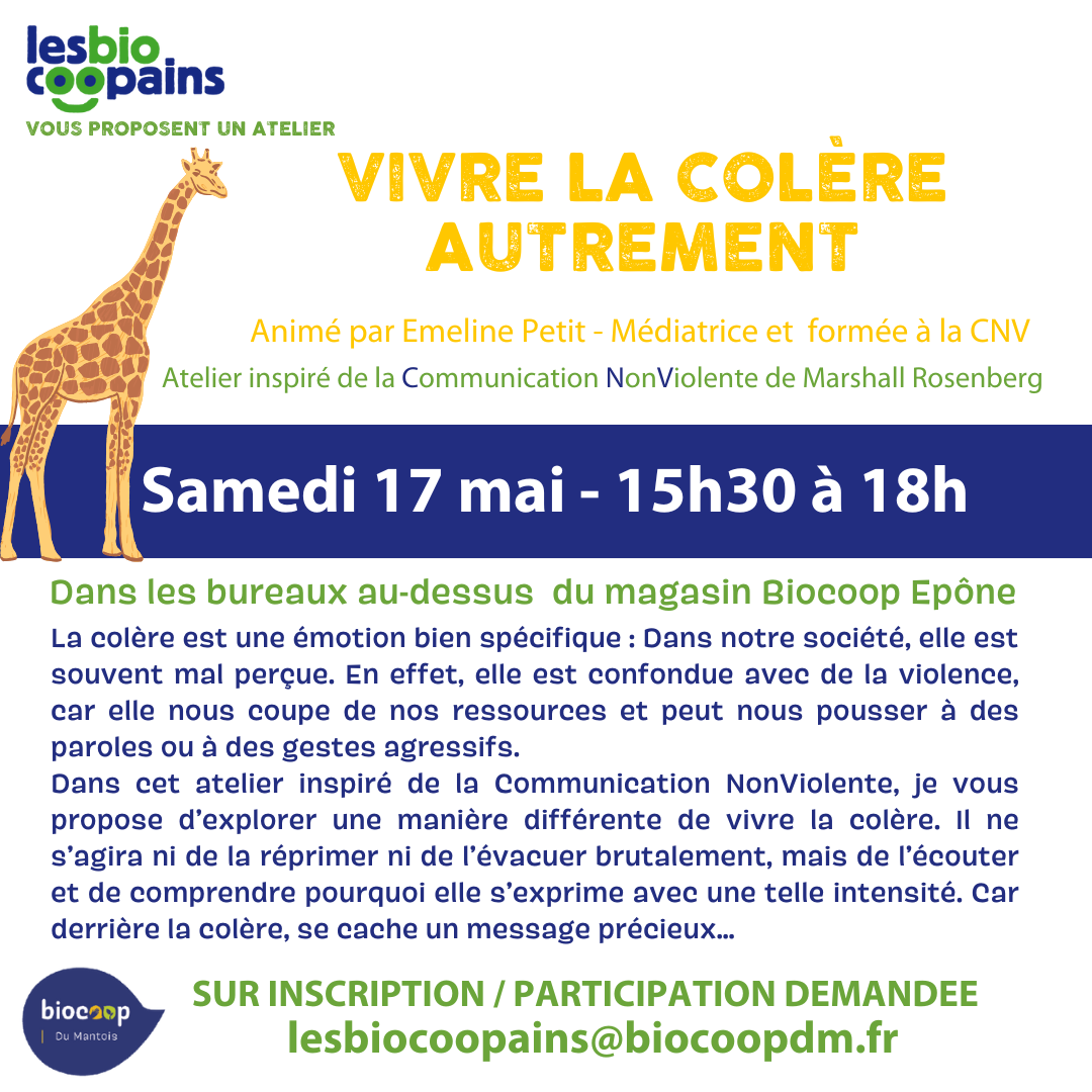 Atelier Vivre la colère autrement