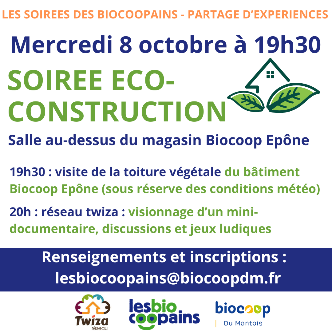 Mercredi 8 octobre – L’écoconstruction