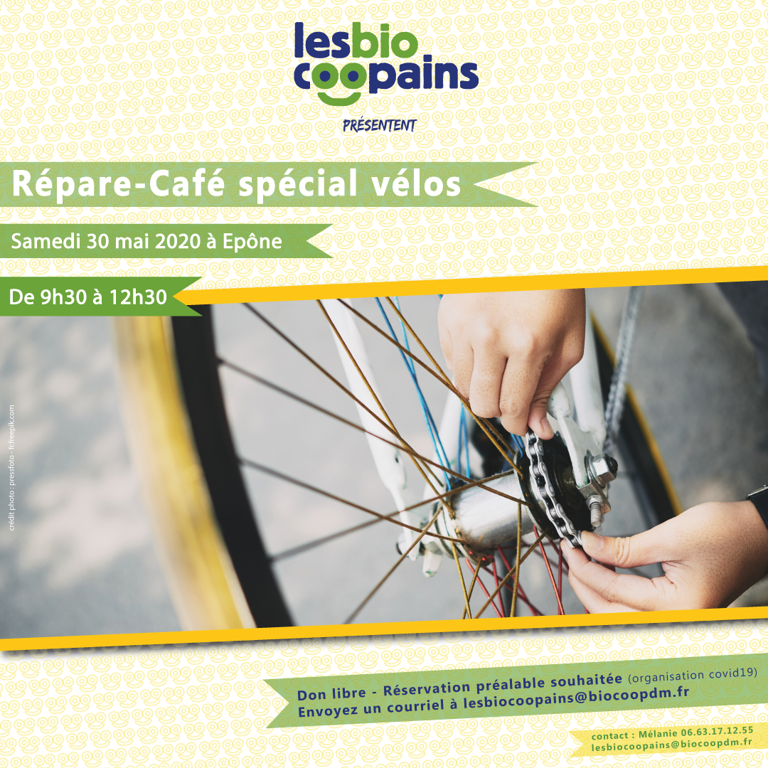 Les Biocoopains organisent leur premier Répare-Café (sans café) autour des vélos !