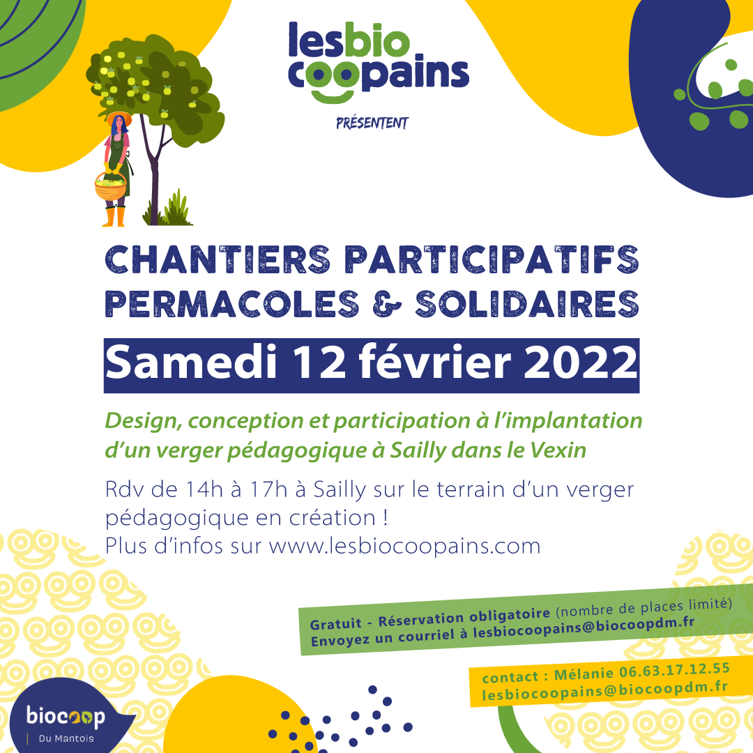 Chantier participatif permacole & solidaire du samedi 12 février 2022 à Sailly