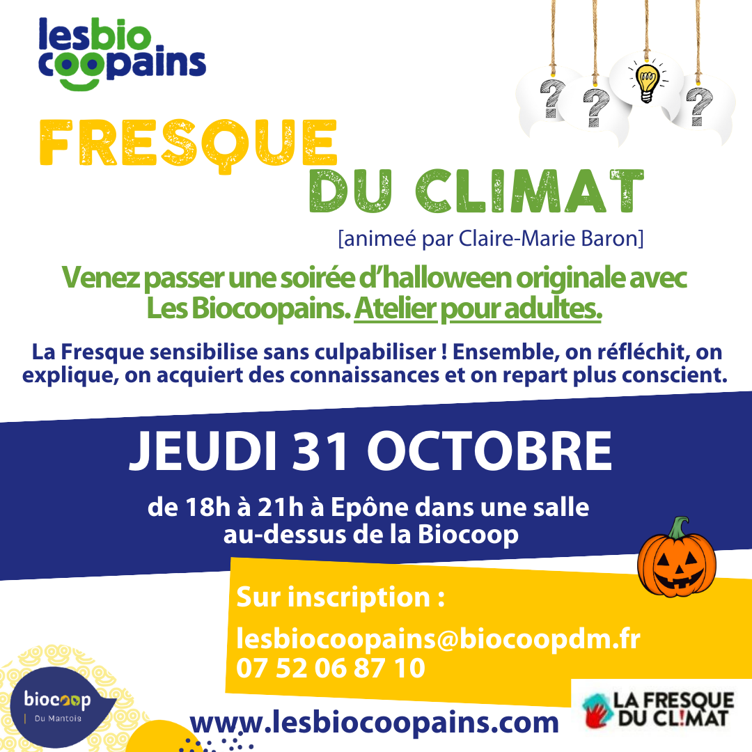 Fresque du climat – Jeudi 31 octobre 18h