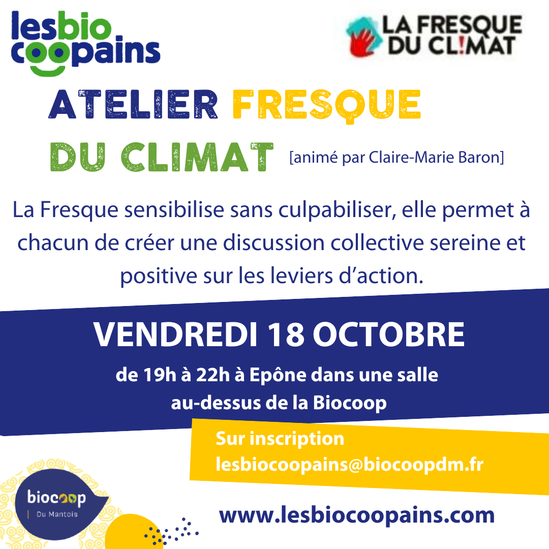 Vendredi 18 octobre à 19h : Fresque du climat